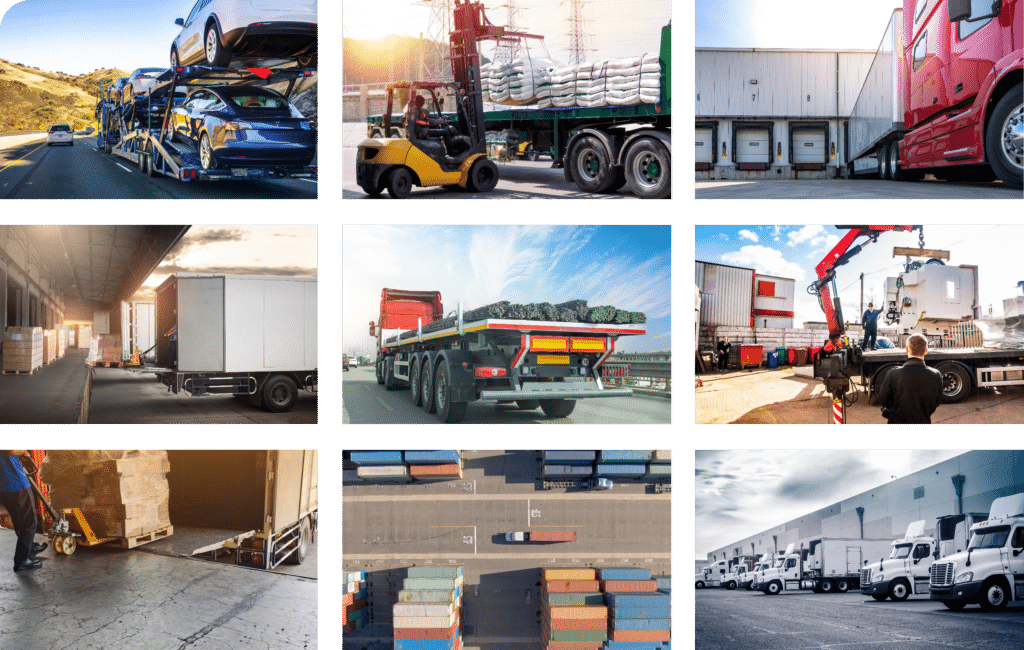 Logistics transport image grid